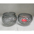 creative hand blown small cone glass candle holders